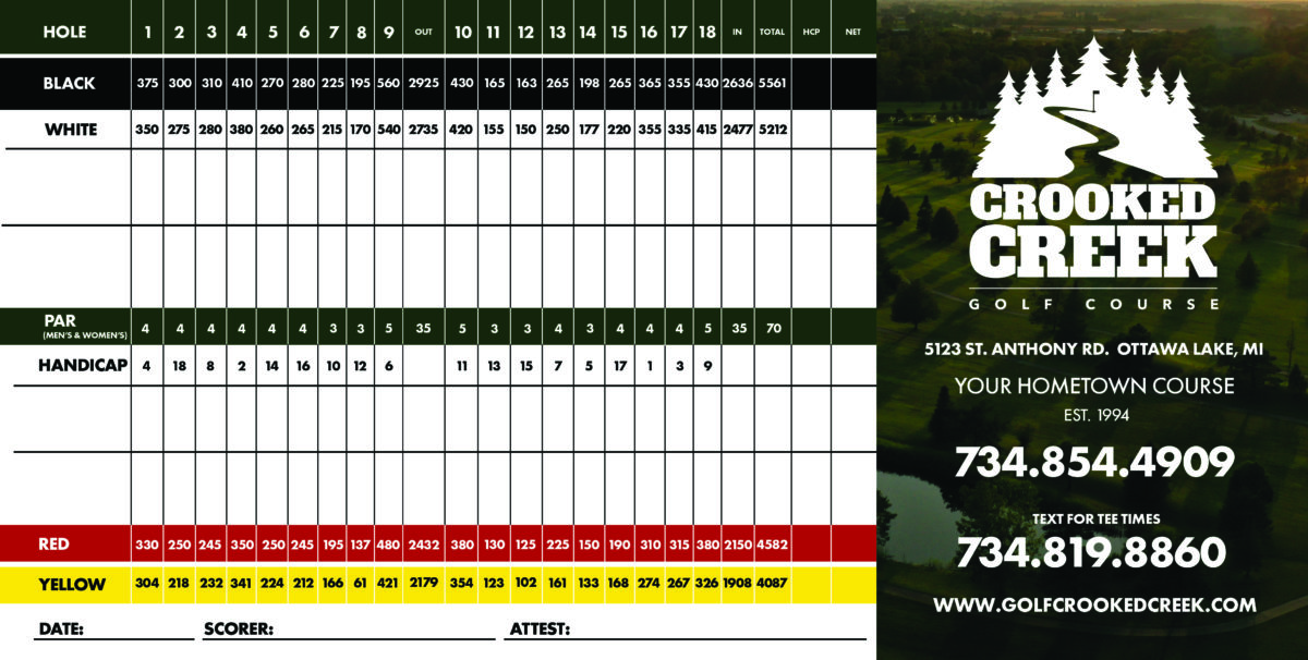 Course Tour Crooked Creek